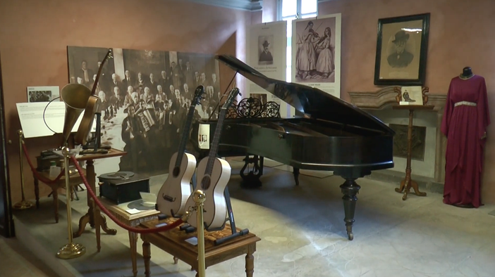 Uno scorcio della mostra “Rosa Sonora” Uno scorcio della mostra “Rosa Sonora”