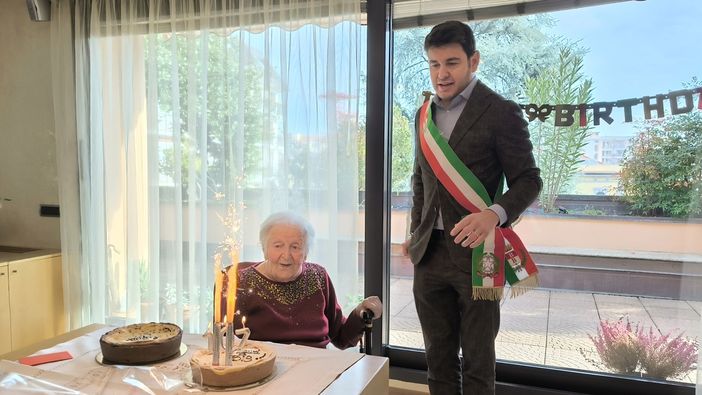 Bruna Scandroglio e il vicesindaco Luca Folegani Bruna Scandroglio e il vicesindaco Luca Folegani