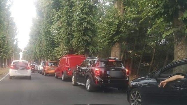 Lunghe code dopo l'attivazione del nuovo semaforo a Borsano Lunghe code dopo l'attivazione del nuovo semaforo a Borsano