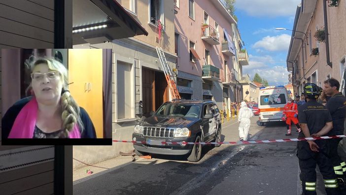 Il luogo dell'incendio e Luciana Zaro