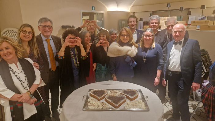 Festeggiamenti per la Giobia tenuti ieri sera al ristorante Vecchia Riva