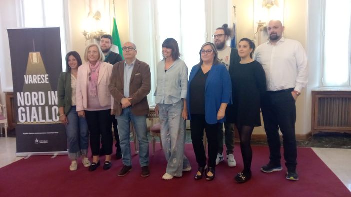 La presentazione della quarta edizione di "Nord in giallo" nel Salone Estense del Comune di Varese