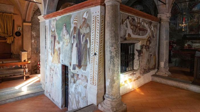 Il sacello dell'Eremo di Santa Caterina del Sasso a Leggiuno