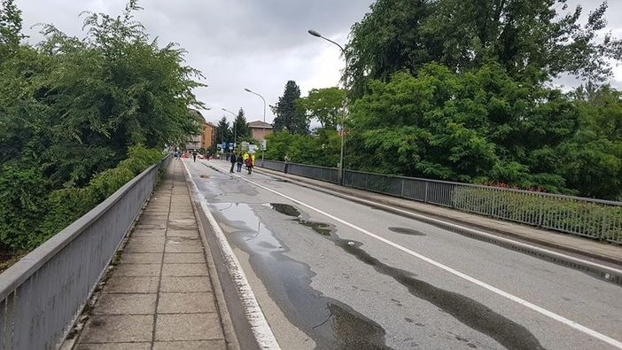 Un punto della statale 394 tra Luino e Germignaga