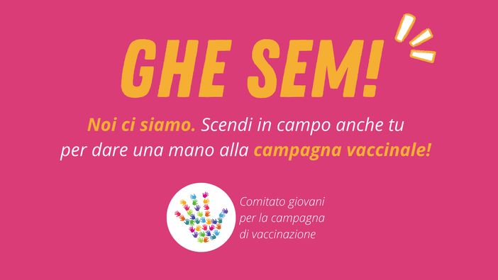 I Giovani Democratici lanciano l'iniziativa di volontariato "Ghe Sem!", Ci Siamo.