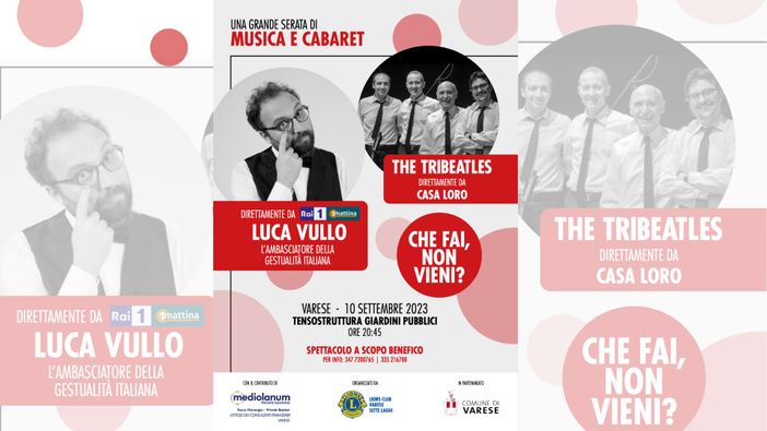 La serata benefica del Lions Club Varese Sette Laghi tra musica e cabaret: «Per fare del bene, divertendoci»