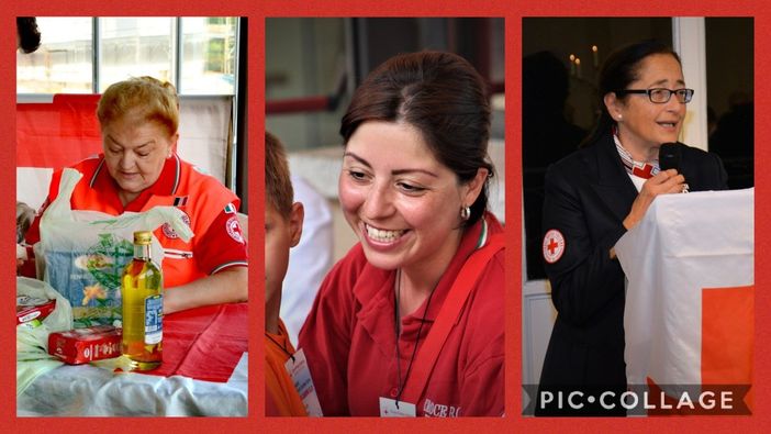 Le tre volontarie della "gentilezza" della Croce Rossa di Luino Le tre volontarie della "gentilezza" della Croce Rossa di Luino