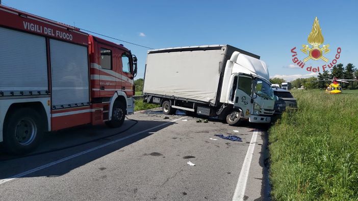 I mezzi coinvolti nell'incidente