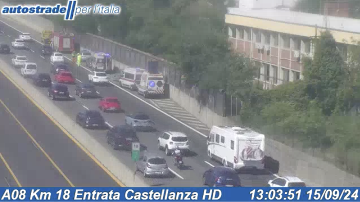 La situazione vista dalle webcam di Autostrade per l'Italia La situazione vista dalle webcam di Autostrade per l'Italia