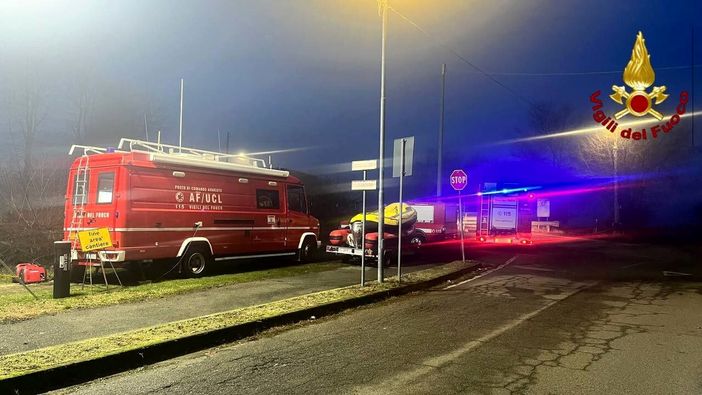 Il luogo del ritrovamento da parte dei vigili del fuoco Il luogo del ritrovamento da parte dei vigili del fuoco