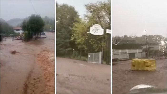 Tre immagini di quanto accaduto ieri a Olona