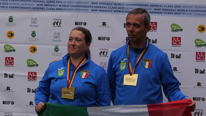 Minigolf, brilla ancora Castellanza: Anna Bandera campionessa del mondo con Paolo Porta Minigolf, brilla ancora Castellanza: Anna Bandera campionessa del mondo con Paolo Porta