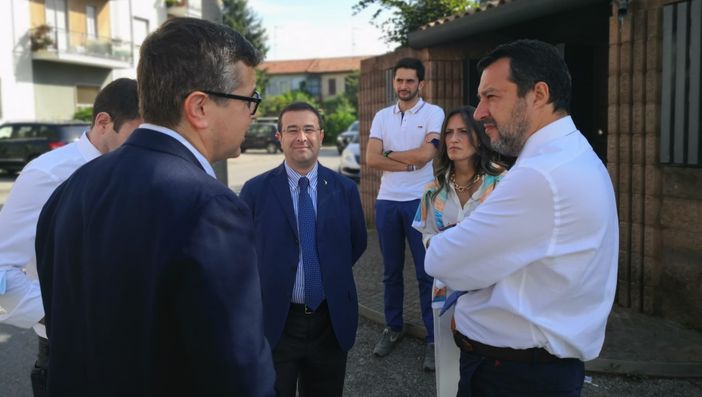 Matteo Salvini a Gallarate Matteo Salvini a Gallarate