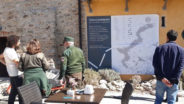 Presentanto all'Eremo di Santa Caterina il Cammino del Lago Maggiore