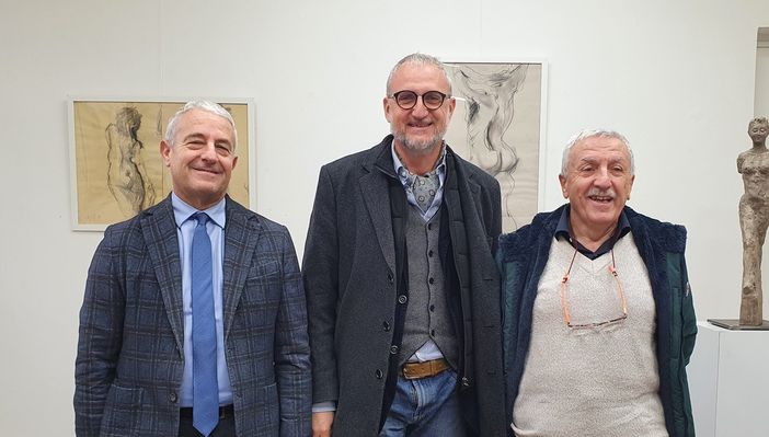 Da sinistra, Castiglioni, Ferioli e Tosi Da sinistra, Castiglioni, Ferioli e Tosi