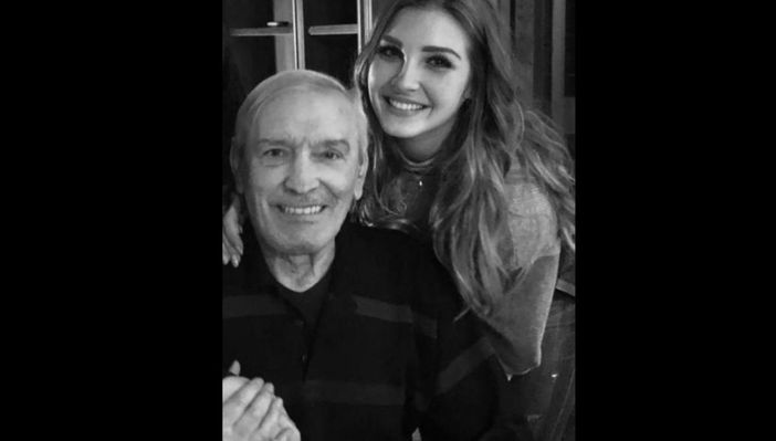 Gigi Riva con la nipote Virginia Gigi Riva con la nipote Virginia