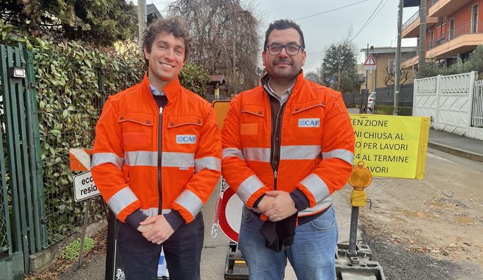 Da sinistra Marco Iannotti e Luigi Santaniello, tecnico progettazione e direzione lavori Alfa