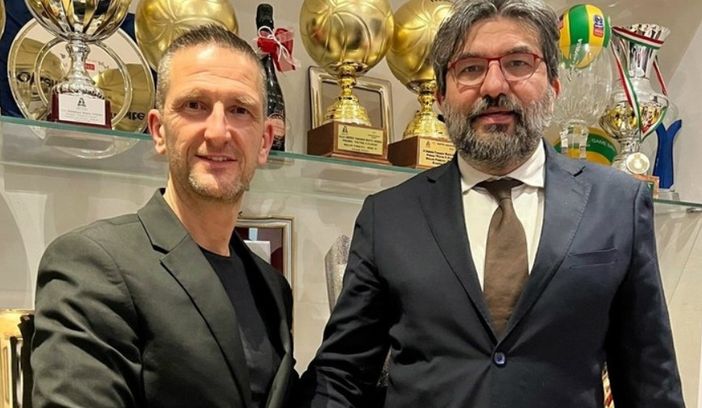 Nella foto, da sinistra: Paolo Mazzucchelli, Presidente Alfa; Giuseppe Pirola, Presidente Uyba