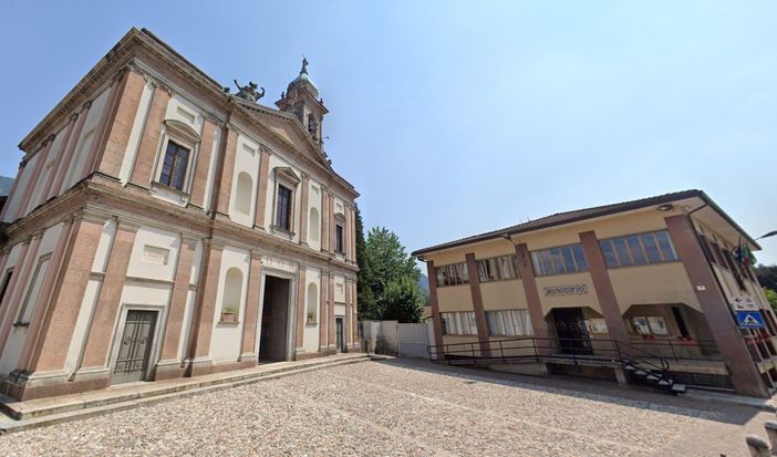 Piazza della Chiesa di Besano, da dove partirà la giornata ecologica