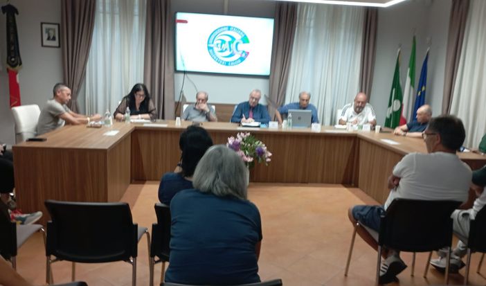 Un momento dell'incontro di Brebbia degli allenatori di calcio dei settori giovanili Un momento dell'incontro di Brebbia degli allenatori di calcio dei settori giovanili