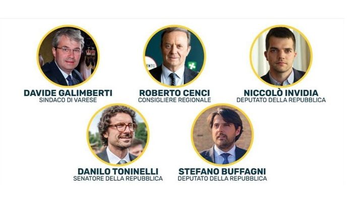 Toninelli e Buffagni a Gavirate per parlare del Lago di Varese e del M5s di Giuseppe Conte Toninelli e Buffagni a Gavirate per parlare del Lago di Varese e del M5s di Giuseppe Conte