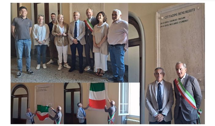 VIDEO. Ora lo "dice" anche il marmo: Riccardo Comerio cittadino benemerito di Busto VIDEO. Ora lo "dice" anche il marmo: Riccardo Comerio cittadino benemerito di Busto