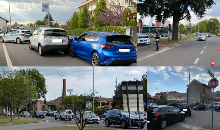 FOTO. Incidente ai Cinque Ponti, traffico in tilt