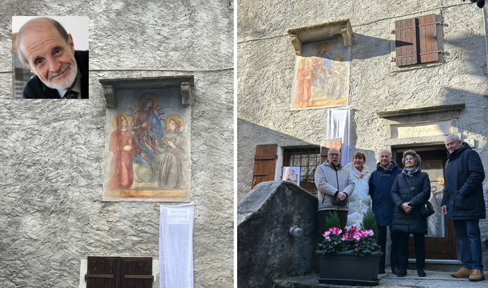 Un affresco torna a splendere a Craveggia. Nel ricordo del bustocco Angelo Prandoni Un affresco torna a splendere a Craveggia. Nel ricordo del bustocco Angelo Prandoni