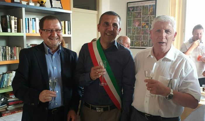 Egidio Calvi tra Luciano Puggioni e Salvatore Bracale Egidio Calvi tra Luciano Puggioni e Salvatore Bracale