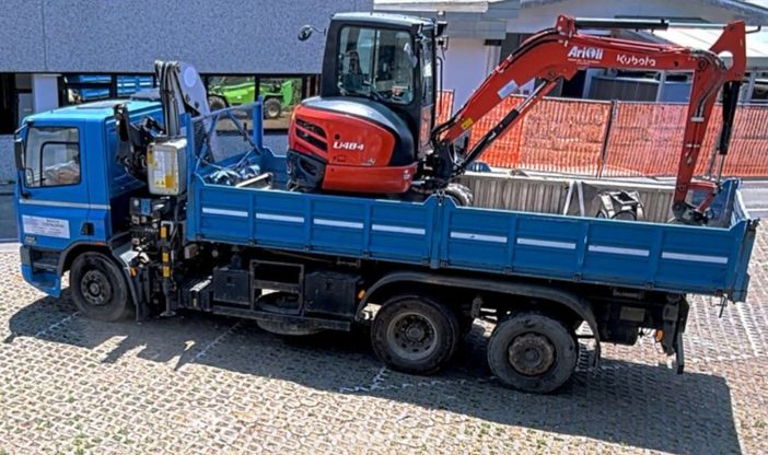 Il mezzo rubato domenica a Gazzada Il mezzo rubato domenica a Gazzada
