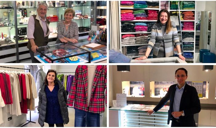 Da sinistra: in altro Luigi e Patrizia Villa e Luciana Chiaravalli di La Convenienza; in basso Chiara di Annic e Marco Parravicini