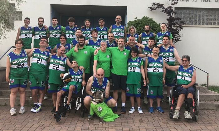 La squadra di baskin dei Millepiedi, attiva dal 2012 La squadra di baskin dei Millepiedi, attiva dal 2012