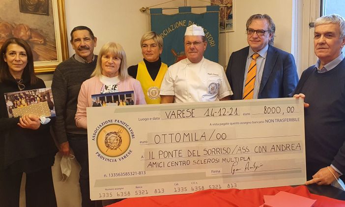 Il cuore e la bontà dei Panificatori di Varese per il Ponte del Sorriso Il cuore e la bontà dei Panificatori di Varese per il Ponte del Sorriso