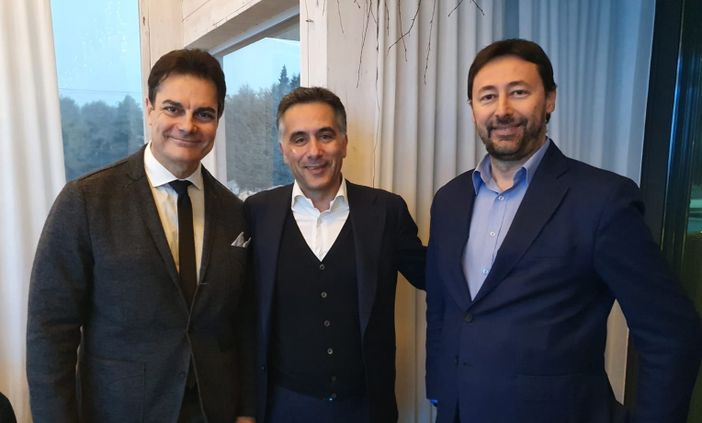 Da sinistra, Taldone, Salini e Longhini