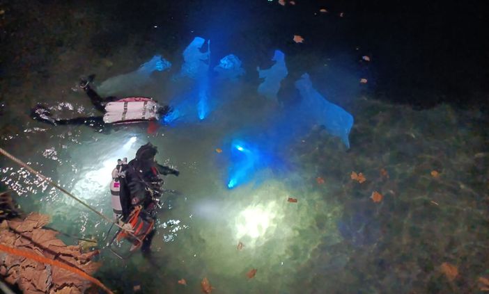 Il presepe sommerso di Porto Valtravaglia di qualche anno fa