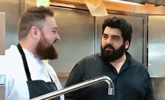 Il varesino Vincenzo Manicone insieme a Antonino Cannavacciuolo