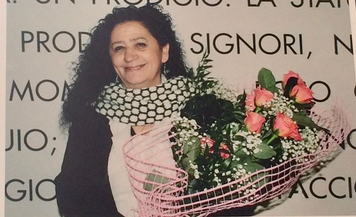 La foto sul cartello voluto dal Comune di Busto