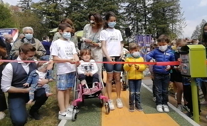 FOTO e VIDEO: Varese città inclusiva, inaugurato il Parco Gioia a Villa Mylius
