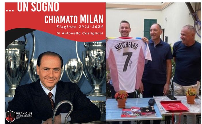 La copertina del libro e un'immagine dello scorso anno