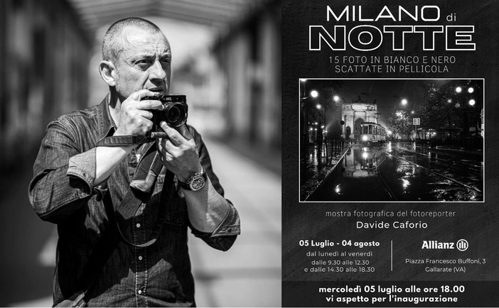 La “Milano di notte” negli scatti di Davide Caforio in mostra a Gallarate La “Milano di notte” negli scatti di Davide Caforio in mostra a Gallarate