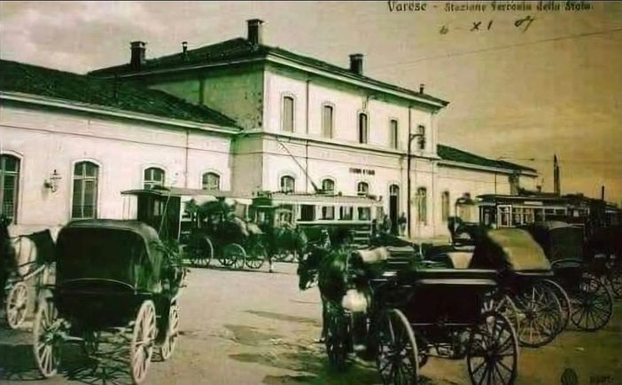 La stazione FS di Varese nel 1907 (foto da La Varese Nascosta)