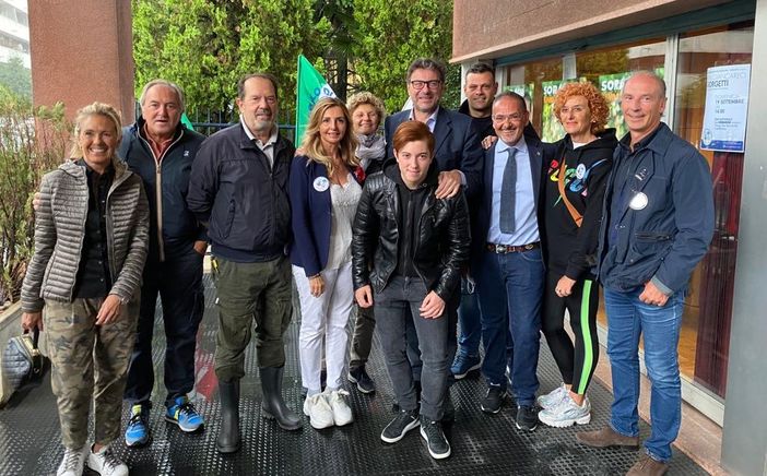 Il ministro Giorgetti a Castellanza. Incontro con Soragni e la sua squadra