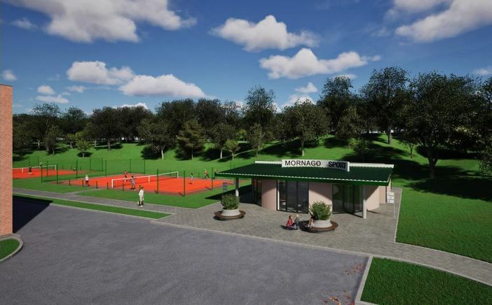 Il rendering del nuovo Centro Sportivo di Mornago