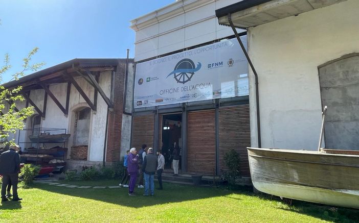 La sede della Fondazione Officine dell'Acqua, in via Garibaldi 12 a Laveno Mombello La sede della Fondazione Officine dell'Acqua, in via Garibaldi 12 a Laveno Mombello