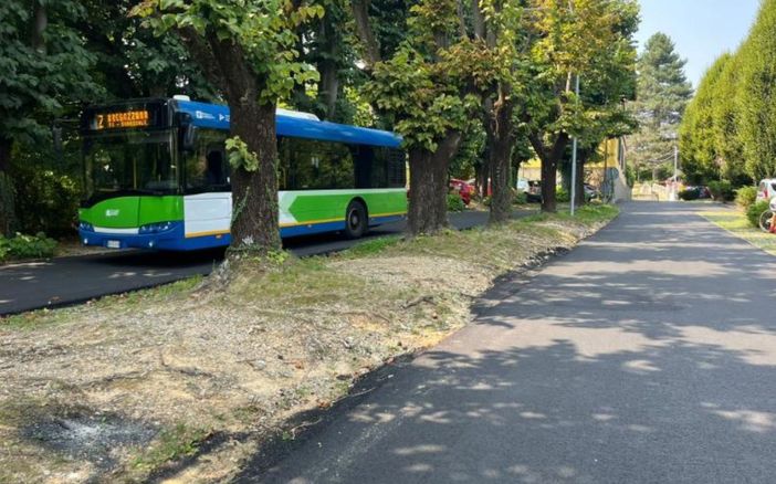 Nuovo asfalto nelle vie del quartiere di Bregazzana