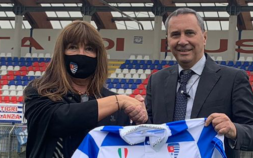 Domenico Citarella con Patrizia Testa oggi allo Speroni