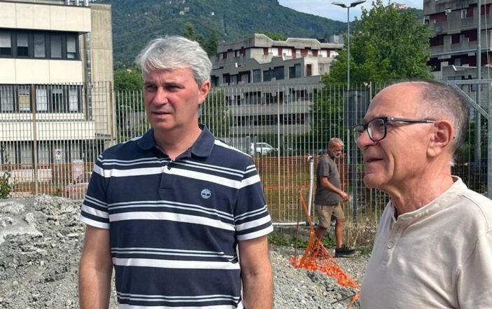 Il sindaco Davide Galimberti con il consigliere provinciale Michele Di Toro Il sindaco Davide Galimberti con il consigliere provinciale Michele Di Toro