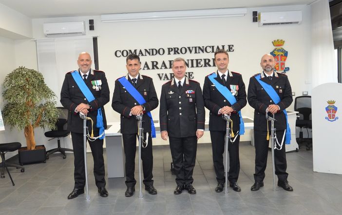 Avvicendamenti al Comando Provinciale dei carabinieri di  Varese: lasciano quattro ufficiali