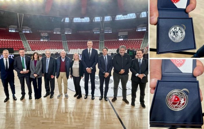 Presentata oggi la moneta celebrativa degli ottant'anni della Pallacanestro Varese