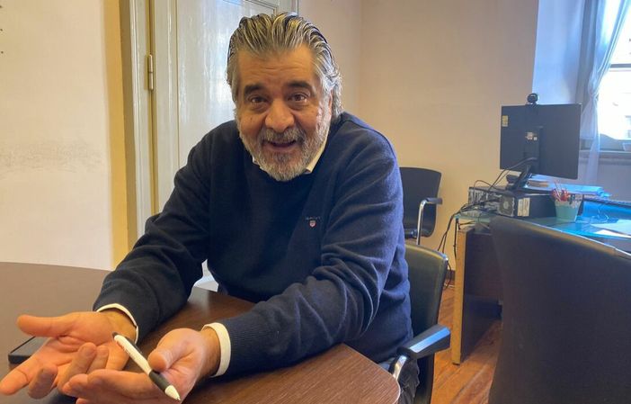 Stefano Malerba nel suo ufficio a Palazzo Estense